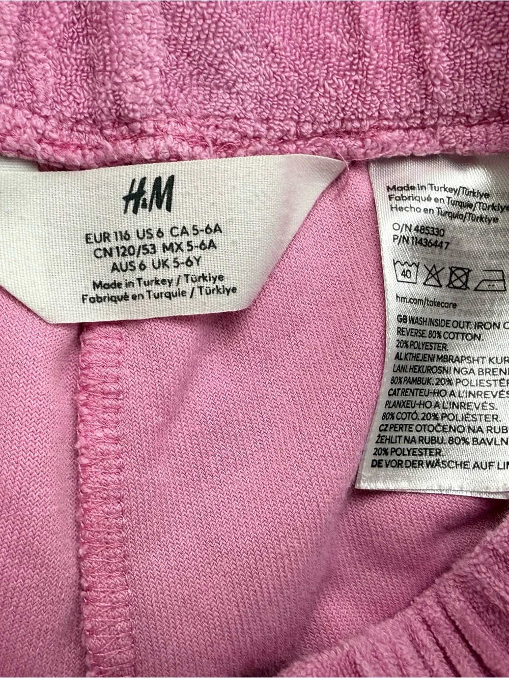 H&M girls pink